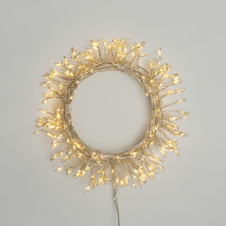 Гирлянда светодиодная "Роса "Фейерверк" 10м 250LED тепл. бел. 7.2Вт IP20 с контроллером на катушке Neon-Night 303-436