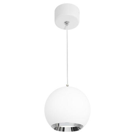 Светильник подвесной (подвес) PL32 WH/CH MR16 GU10 потолочный круг бел. хром Эра Б0061379