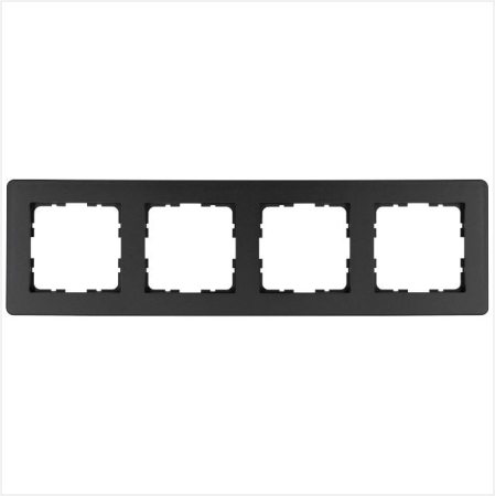 Рамка 4-м G-Flex антрацит Jasmart G1104B