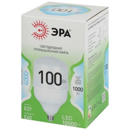 Лампа светодиодная GREEN LINE POWER T140-100W-840-E27/E40 GL 100Вт колокол 4000К яркий свет бел. E27/E40 Эра Б0067037