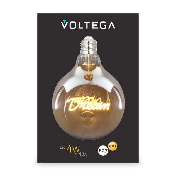 Лампа светодиодная Loft Led G125 4Вт 2500К E27 Voltega 8552
