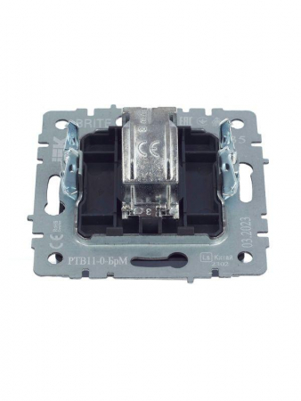 Розетка телевизионная оконечная TV СП Brite РТВ11-0-БрМ механизм маренго IEK BR-A10-O-K35