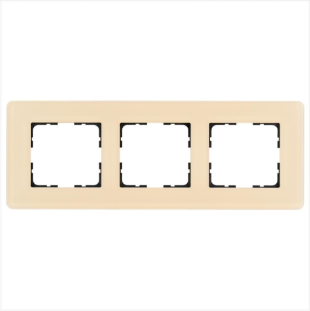 Рамка 3-м G-Glass закругленная стекло матов. тауп Jasmart G1003GT-RM