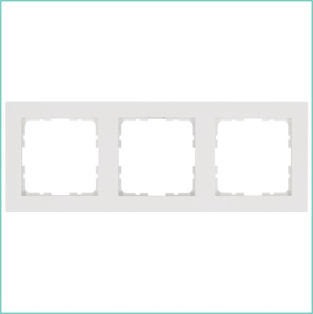 Рамка 3-м G-Classic бел. глянцевый Jasmart G1003W