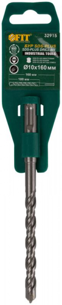 Бур по бетону SDS PLUS с двойн. резьбой 10х160мм FIT 32915