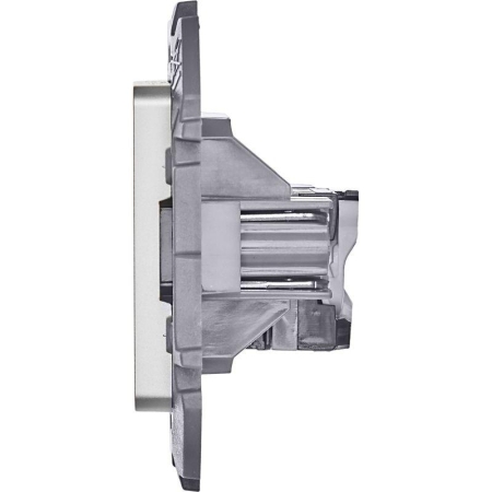 Розетка компьютерная Inspiria RJ45 кат.5E UTP алюм. IEK 673827