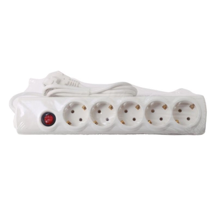 Сетевой фильтр 5х1.5 10А 2200 Вт ПВС 3х0.75 модель РВС16-005 Spi Volsten 14714