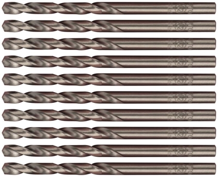 Набор сверл по металлу Profi 4.2х75мм с кобальтом 5проц. (уп.10шт) Cutop 48-42-10