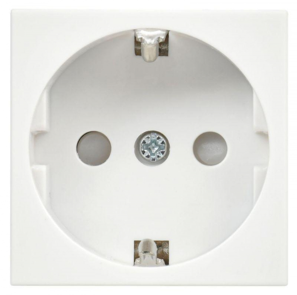 Розетка 1-м 2мод. РКС-20-30-П-К 45х45 с заземл. бел. PRIMER IEK CKK-40D-RSZB2-K01-K