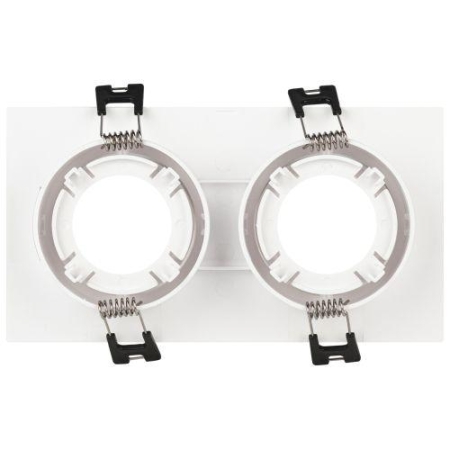 Светильник встраиваемый декоративный KL90-2 WH MR16/GU5.3 бел. пластик. Эра Б0054371