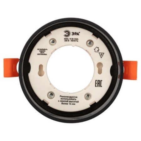 Светильник точечный KL82 BK GX53 встраив. черн. ЭРА Б0058400