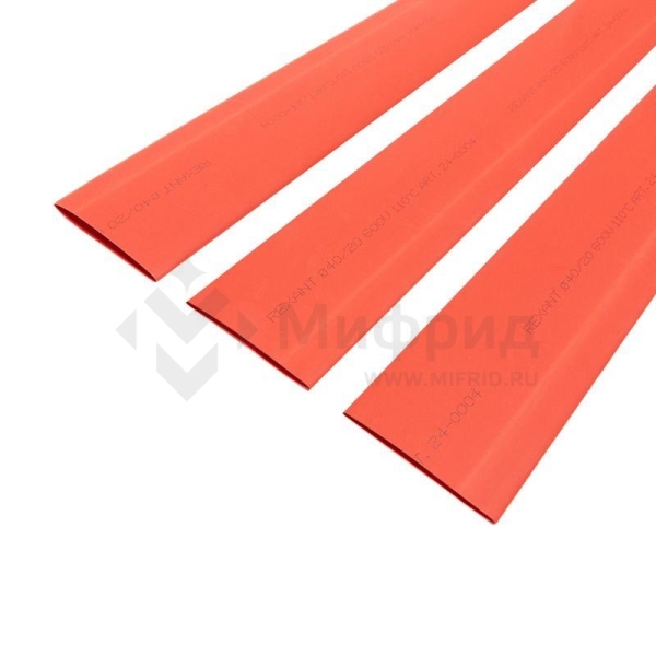Трубка термоусадочная ТУТ нг 40.0/20.0 красн. 1м Rexant 24-0004