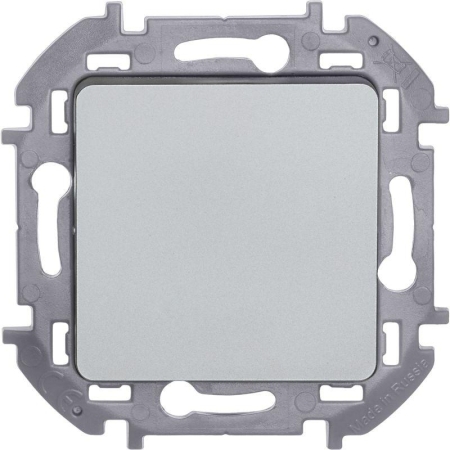 Выключатель кнопочный Inspiria 6А 250В без фиксации НО/НЗ механизм алюм. IEK 673692