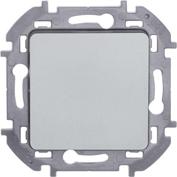 Выключатель кнопочный Inspiria 6А 250В без фиксации НО/НЗ механизм алюм. IEK 673692