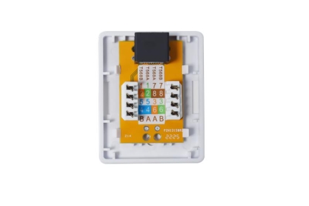 Розетка компьютерная 8P8C (RJ45) UTP кат.5E 1 порт TOKOV ELECTRIC TKE-SMB-8P8C-1P-UTP