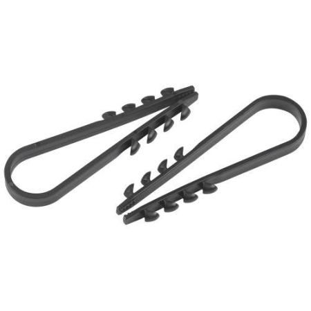 Дюбель-хомут 5-10мм для круглого кабеля NO-224-559 черн. (уп.10шт) Эра Б0066283