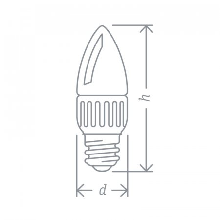 Лампа светодиодная 94 494 NLL-C37-7-230-4K-E27-FR 7Вт свеча 4000К нейтр. бел. E27 560лм 176-264В Navigator 94494