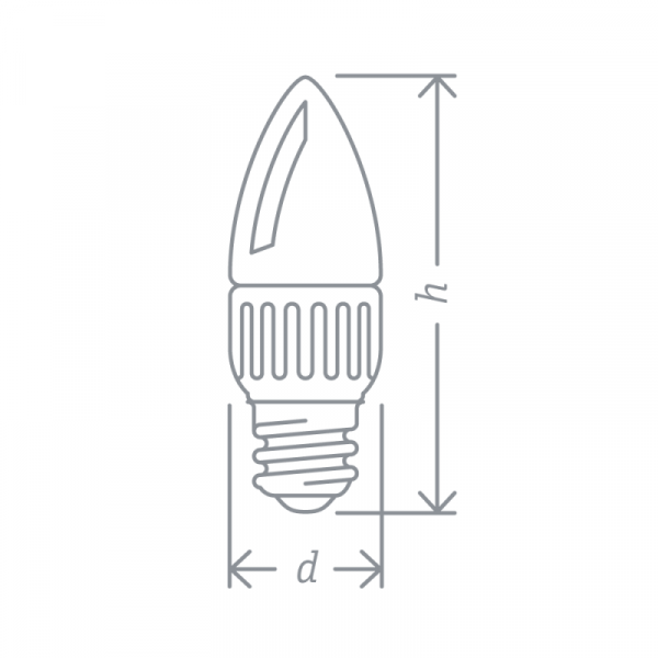 Лампа светодиодная 94 480 NLL-P-C37-5-230-2.7K-E14-FR 5Вт свеча 2700К тепл. бел. E14 330лм 176-264В Navigator 94480