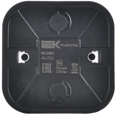 Розетка ОП GLORY РСш20-3-ХЧм 16А с заземл. защ. шторки черн. матов. IEK ERH14-K02M-16