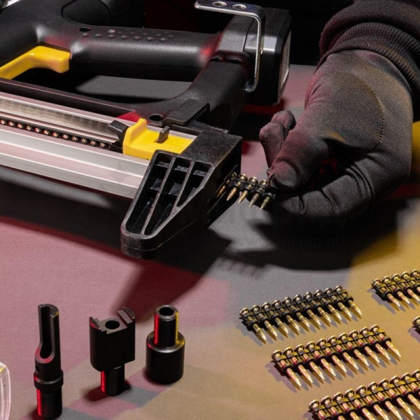 Пистолет монтажный газовый гвоздезабивной GN95 95Дж длина гвоздей 15-40мм d2.7-3мм KRANZ KR-16-1650