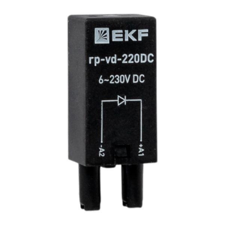 Модуль защитный диодный 6-220В DC для промежуточных реле RP AVERES EKF rp-vd-220DC