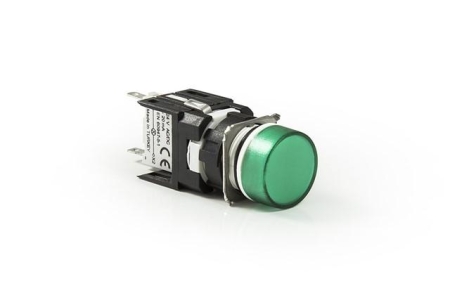 Арматура сигнальная 16мм круглая 12-24 AC/DC зел. EMAS D090YXY