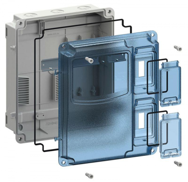 Корпус ЩУРн-П 3/6 Krepta 5 IP66 PC пластик. IEK MSP3-N-06-55