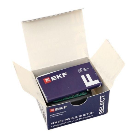 Реле умное для штор в подрозетник 1-канальное Zigbee Connect Select EKF scsh-1g-zb