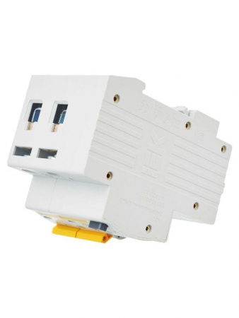 Выключатель автоматический дифференциального тока 2п C 63А 300мА тип AC 4.5кА АД-12 KARAT IEK MAD10-2-063-C-300