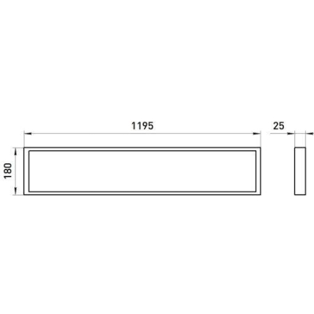 Светильник светодиодный SPO-17-9-6K-40 40Вт 6500К 3600Лм <1% IP40 180х1195х25 с равномерной засветкой матовый Эра Б0061340