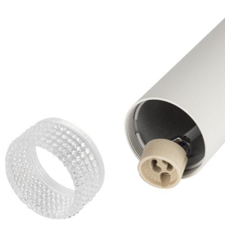 Светильник подвесной (подвес) PL18 WH/CL MR16 GU10 потолочный цилиндр бел. прозр. ЭРА Б0058481