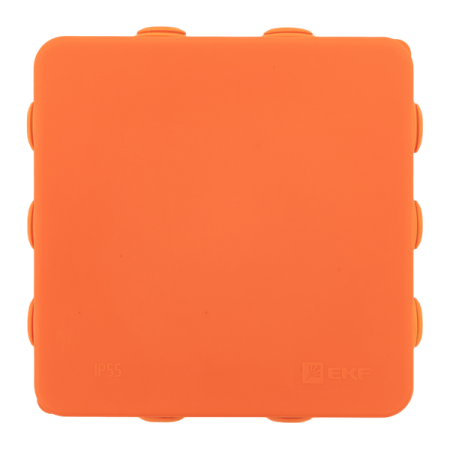 Коробка огнестойкая E45 100х100х50мм IP55 с клеммниками 4 полюса 0.5-10кв.мм HF EKF plc-kmfr-100-410