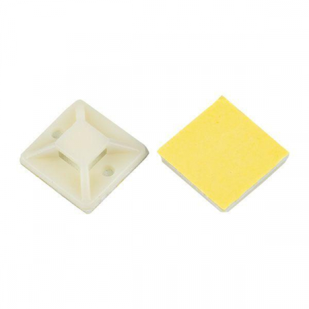 Площадка самоклеящаяся 25х25мм бел. (уп.100шт) EKF plc-25x25