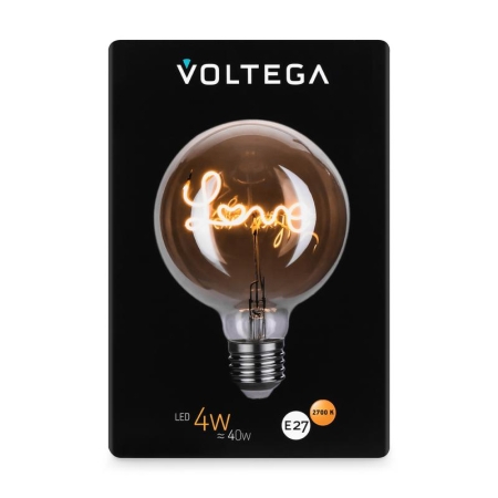 Лампа светодиодная филаментная Loft 271 G125 4Вт 2700К E27 Voltega 8522