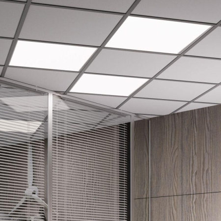 Светильник светодиодный 40Вт 6500К IP40 3800лм 595х595х23мм офисный матов. равномерной засветкой GAUSS 842161340