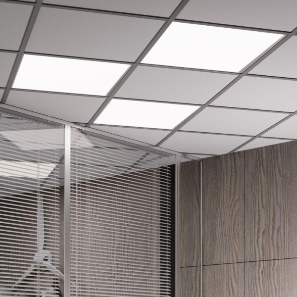 Светильник светодиодный Офис 36Вт 6500К IP20 3300лм 595х595х19мм ДВО офисный рассеив. призма GAUSS 842123336