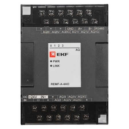 Модуль аналогового вывода REMF 4 PRO-Logic (без поверки) EKF REMF-A-4AO