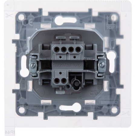 Переключатель 1-кл. Etika 10А IP44 250В безвинтов. зажимы бел. IEK 672207