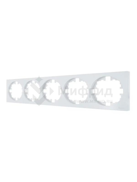 Рамка 5-м OSEN горизонт. квадрат бел. LEZARD 743-0200-150