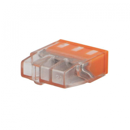 Экспресс-клемма строительно-монтажная СМК 2273-243 3-проводная 0.5-2.5кв.мм с пастой (уп.100шт) Rexant 07-3217