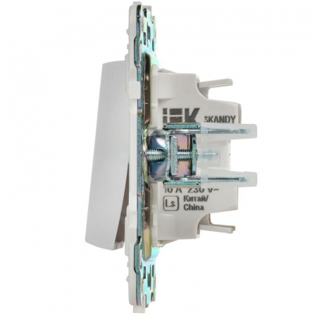 Выключатель 1-кл. SKANDY 10А SK-V01W арктич. бел. IEK SK-V10-0-10-K01