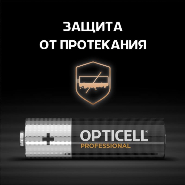 Элемент питания алкалиновый AA/LR6 (блист. 4шт) Professional Opticell 5052001/6052001