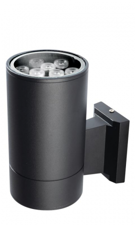 Светильник светодиодный архитектурный PWL-200110/30D 1х9Вт 6500К BL IP65 фасадный исполнение односторон. черн. Pro JazzWay 2857965B