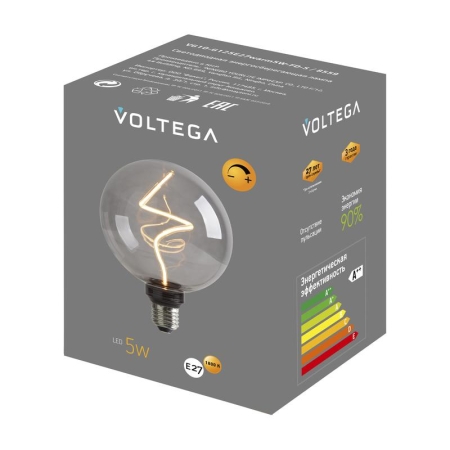 Лампа светодиодная филаментная Loft 271 G125 5Вт 1800К E27 DIM Voltega 8559