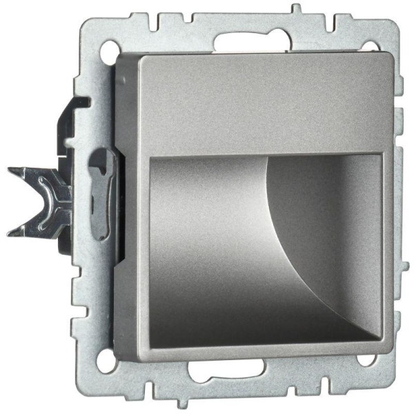 Подсветка светодиодная BRITE встраив. ПЛ20-БрС механизм сталь IEK BR-FL20-K46