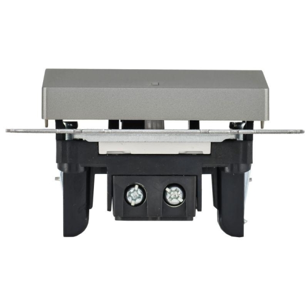 Выключатель 1-кл. СП BRITE ВС10-1-1-БрС 10А с индик. механизм сталь IEK BR-V10-1-10-K46