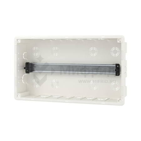 Щиток встраиваемый Фрейм (FRAME) 18мод с тонированной дверцей с 2 шинами PEN на 8 и 10 отверст. бел. DKC F18B1WD