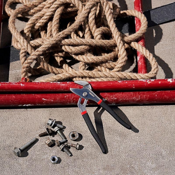 Клещи переставные 200мм обливные рукоятки никелир. Rexant 12-4634