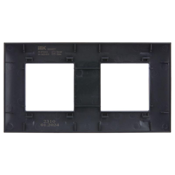 Рамка 2-м SKANDY SK-F02G графит IEK SK-M22-K53