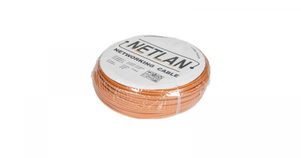 Кабель U/UTP 4 пары кат.5e класс D 100МГц ож BC чистая медь внутр. LSZH нг(B)-HF оранж. (уп.305м) NETLAN EC-UU004-5E-LSZH-OR